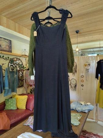 Stradivarius Kleid Schwarz Baumwolle M