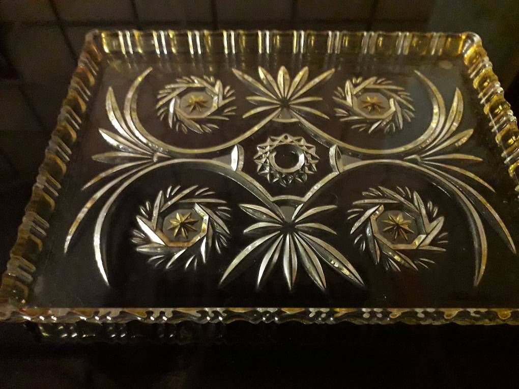 Piatti di portata: plat en cristal rectangulaire – Usato da Chatillon venduto da hidy 1