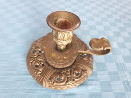 Antiker Kerzenständer Messing