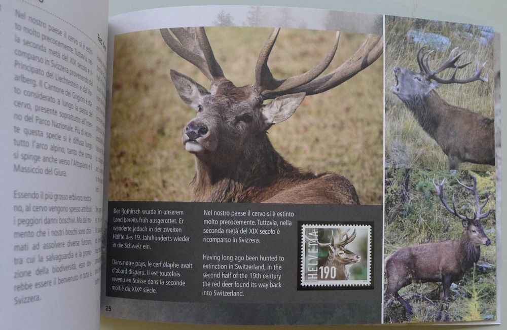 2014 Briefmarken Heft CH Nationalpark und seine Tierwelt (Gebraucht