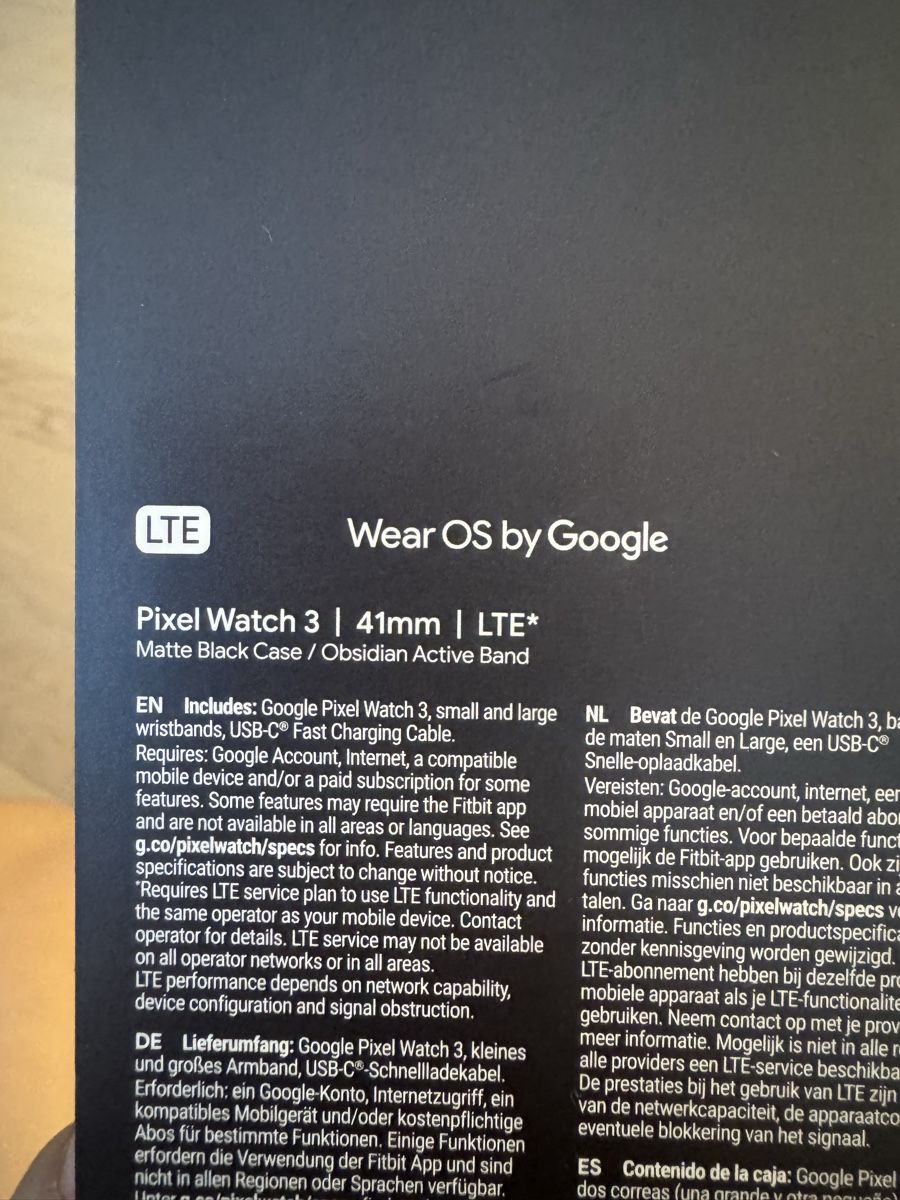Google Smartwatch: Google Pixel Watch 3 (41 mm) mit LTE – Neuf (Voir description) à Kriens par thatsvenae 3