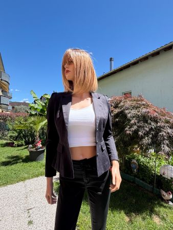 Damen-Blazer in Schwarz - H&M - Grösse 34