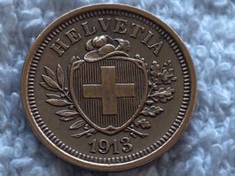 1 centime/rappen 1913