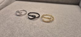 Silberring Snake Gr.56(verstellbar) 3 farben(preis pro Ring)