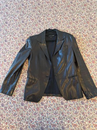 Veste en cuir Tom Ford noir bon état