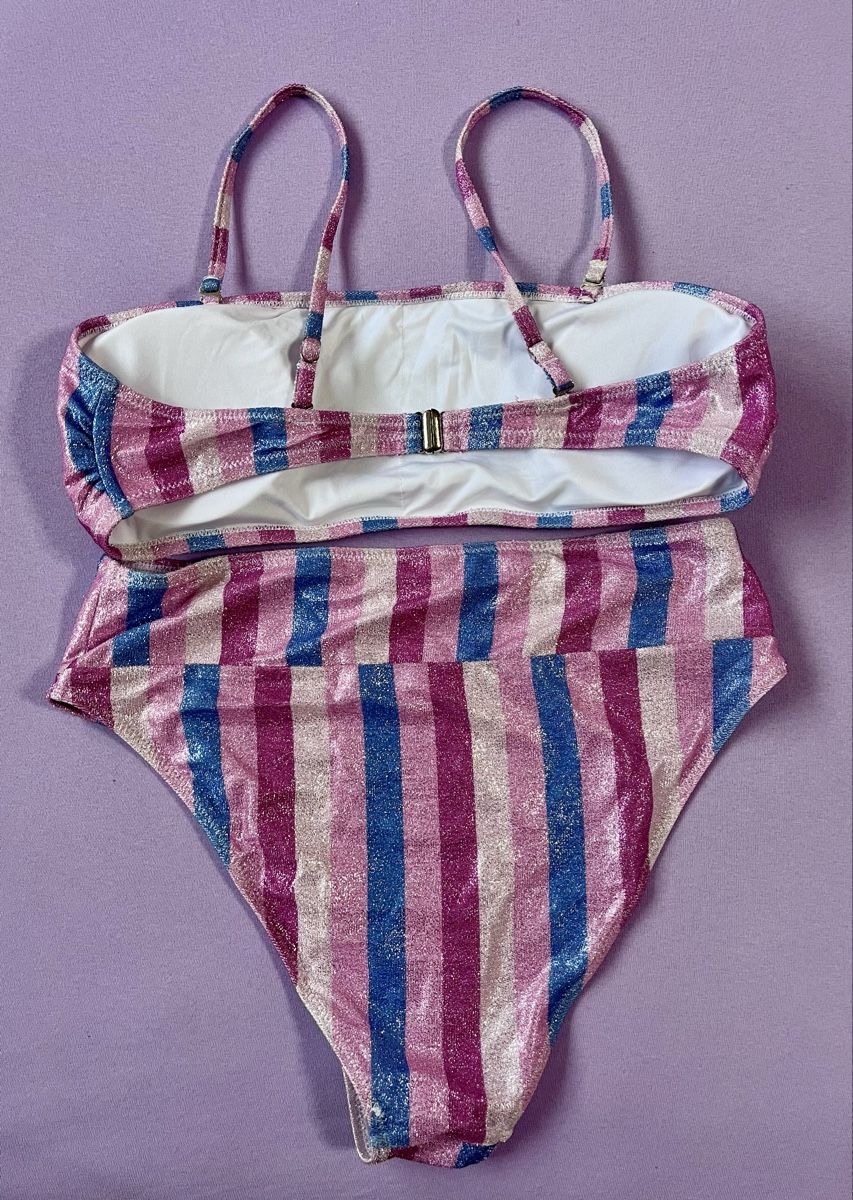 Costumi da bagno & Bikini: Pinker Glitzer-Bikini Grösse L – Usato da Feuerthalen venduto da Zwerg2003 1
