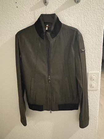Veste Armani Jeans cuir véritable T6