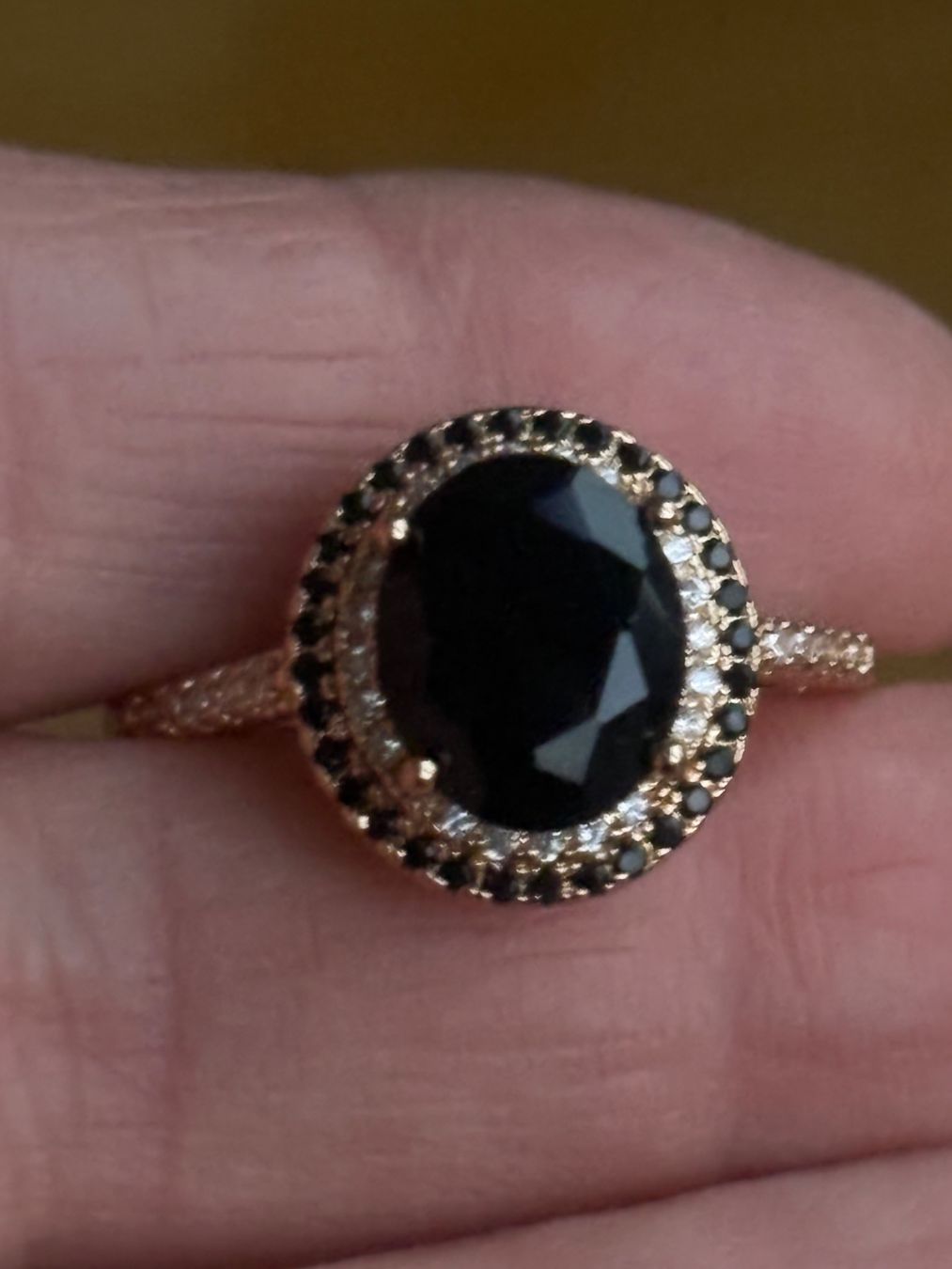 Anelli: Luxus Elegante Gr.19/9 Ring Farbe: Rosa/Schwarz – Nuovo (secondo la descrizione) da Biel-Bienne venduto da Roserosse13 1