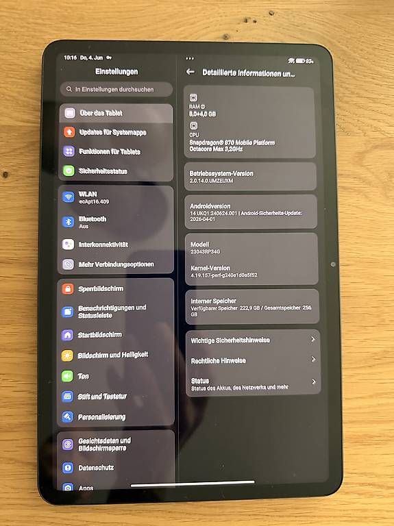 Tastiere: Globale Version Xiaomi Mi Pad 6 + Originale Tastatur – Usato da Basel venduto da Brummi0815 1