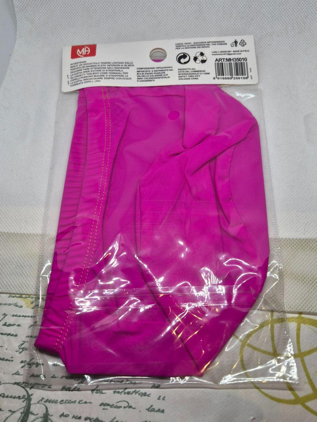 Copricapi, berretti & cappellini: MA Damen-Badekappe, fuchsia, Einheitsgröße, Neu – Nuovo e nell'imballaggio originale da Losone venduto da bal_gfp6 2