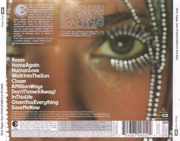 CD: CD Dirty Vegas - One (2004) – Usato da Möriken AG venduto da mineralia 1