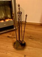 Kaminbesteck Kamingarnitur Messing, vintage  antik