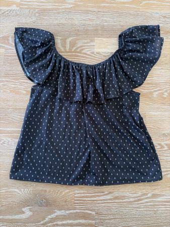 Süsse Schulterfreie Rüschenbluse Grösse S 