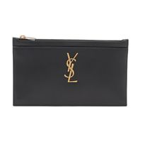 Saint Laurent Cassandre Leather Pouch Black - neuwertig
