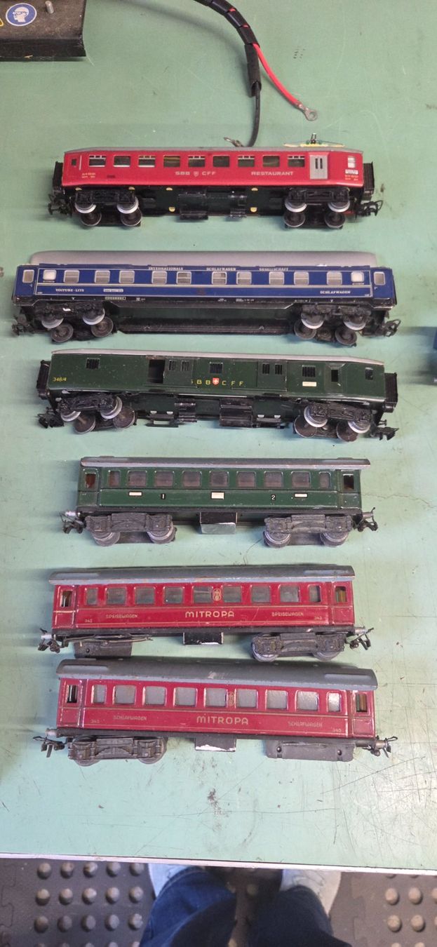 Mitropa Modellini di ferrovie: Blech Eisenbahnen H0, defekt – Usato da Einsiedeln venduto da Emausi 1