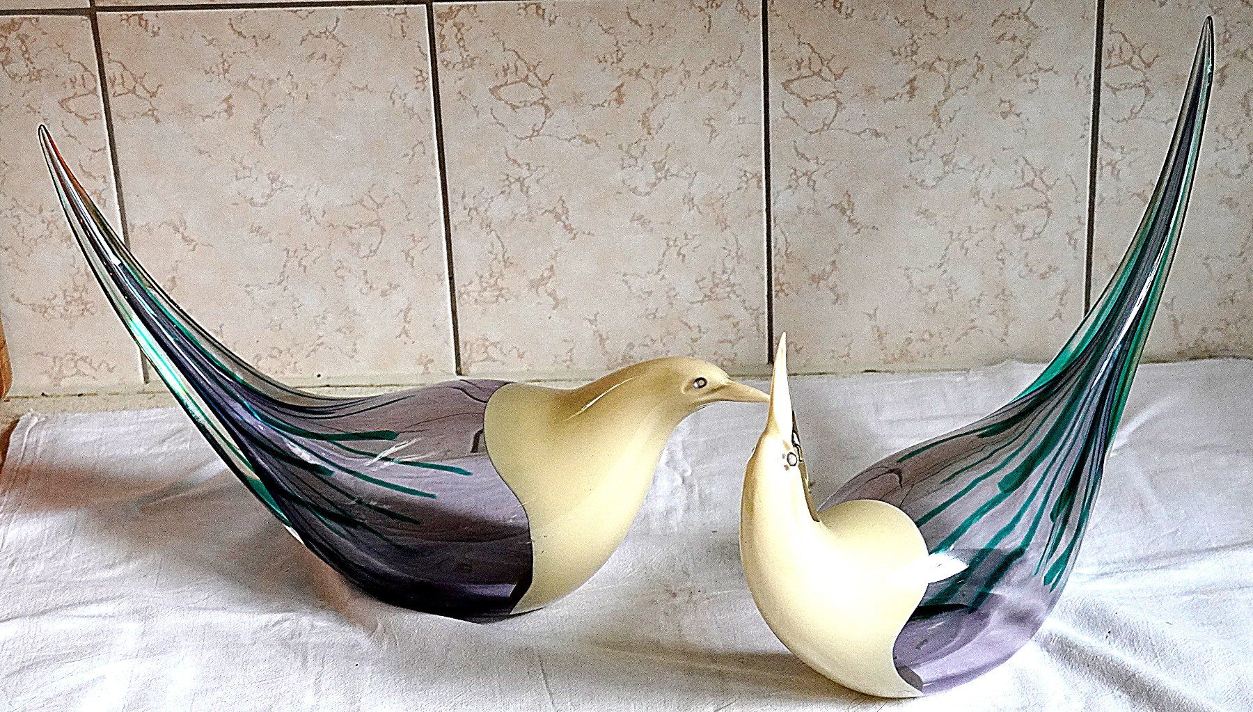 Murano Gläser: Turtel Tauben Gross Murano – Gebraucht aus Baar von 2cvbaar 1