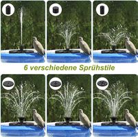 Solar Wasserpumpe Teichpumpe brunnen für Gartenteich
