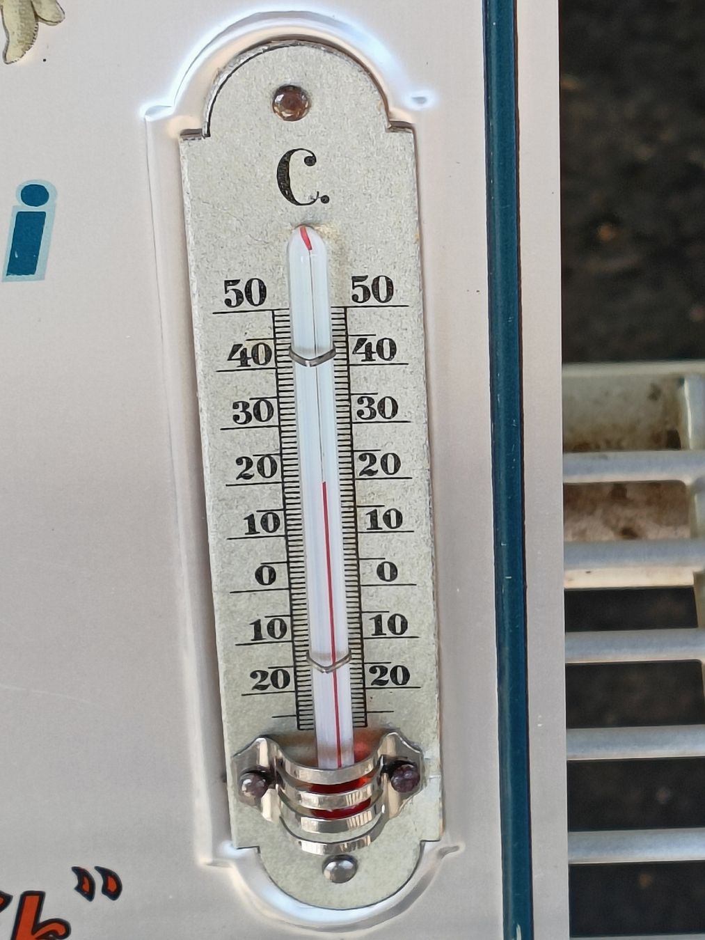 Schilder: Werbe Schild mit Thermometer  Emmentaler Grosshöchstetten – Gebraucht aus Brugg AG von Ente015 3