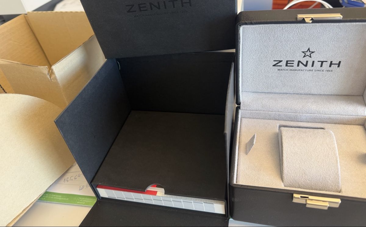 Zenith Uhrenboxen: Zenith Uhrenbox El Primero neu – Neu und originalverpackt aus Pfeffingen von cateringcompany
