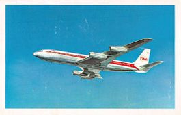 Fliegerkarte TWA - Düsenjet um 1960