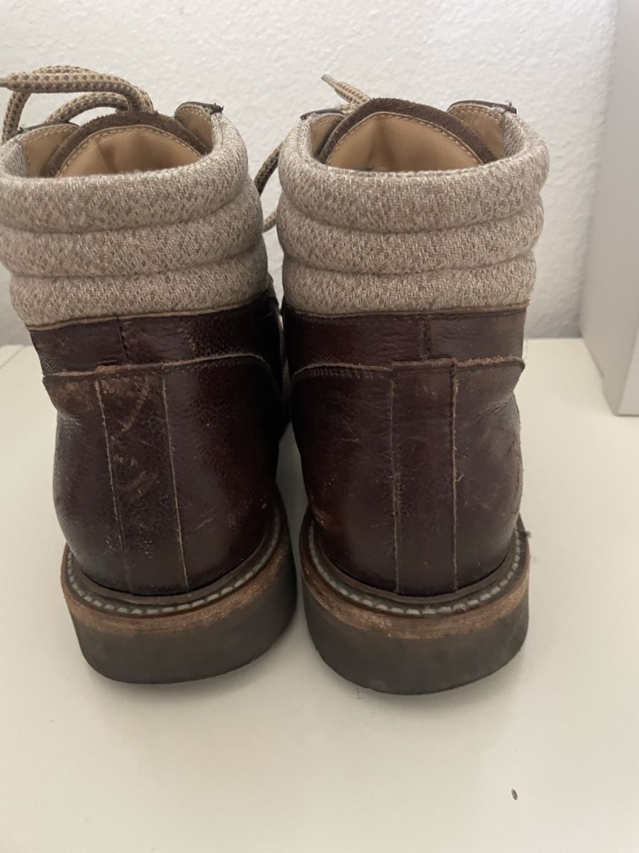 Brunello Cucinelli Scarpe da uomo: Brunello Cucinelli Stiefel braun Leder Grösse 42 – Nuovo (secondo la descrizione) da Adliswil venduto da maximiliann 7
