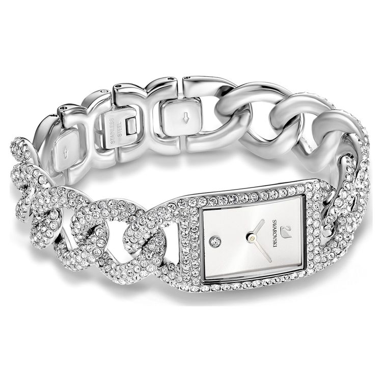 SWAROVSKI Uhr, Modell “Cocktail”, stahl mit Pavé, #5547617 (Neu (gemäss ...