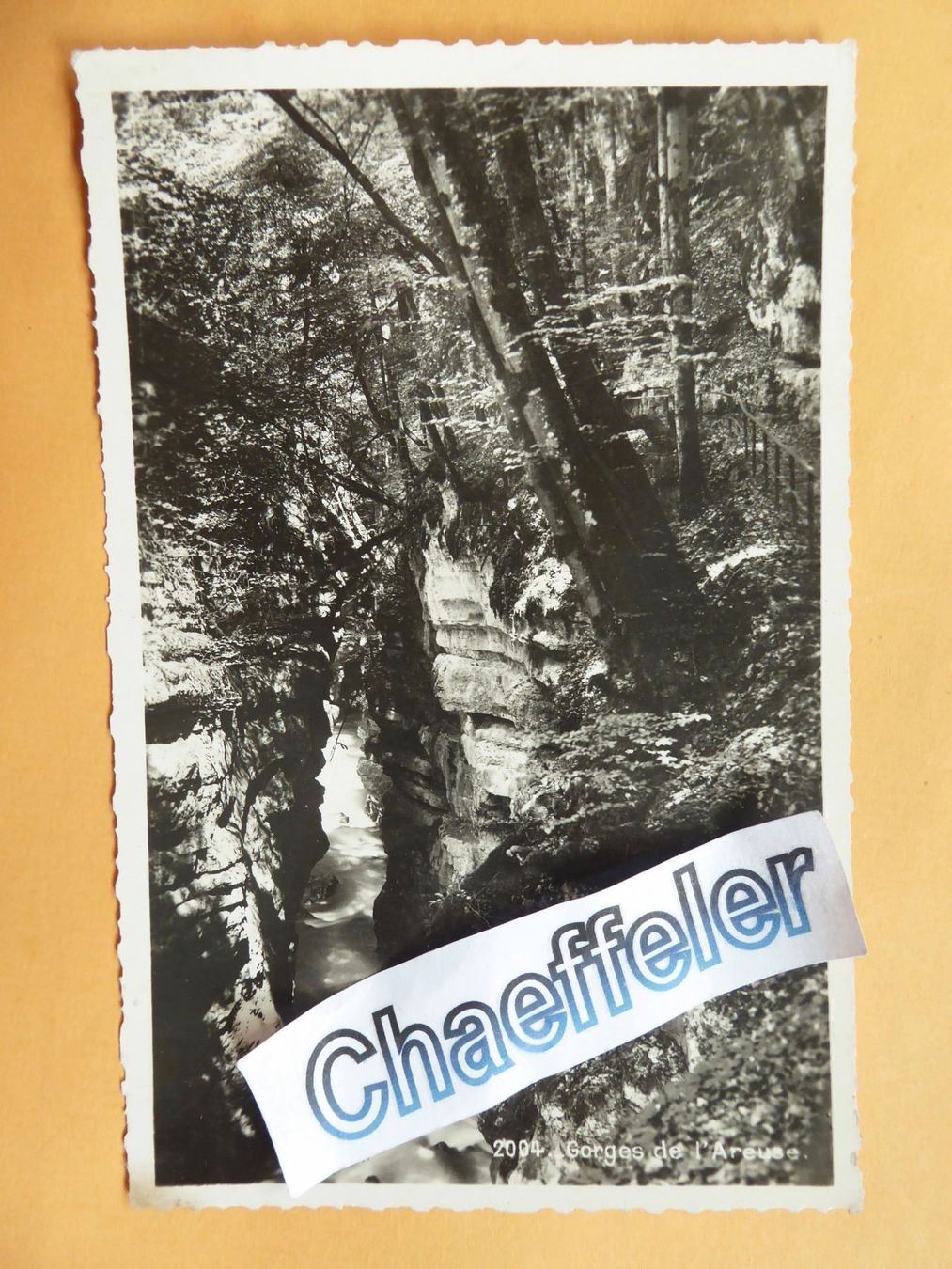 Cartoline postali: 2004 Gorges de l'Areuse – Nuovo (secondo la descrizione) da Zürich venduto da Chaeffeler