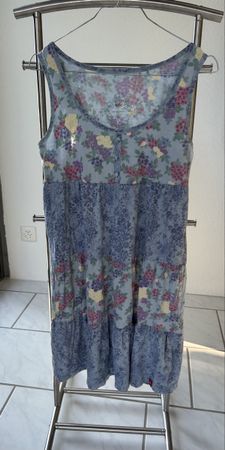 Summer dress by EDC, size S, floral, light blue & lilac