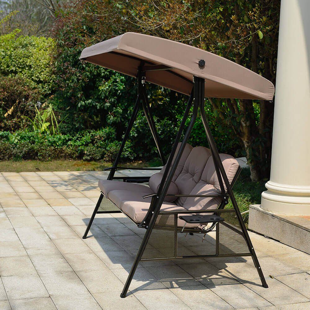 Altre altalene da giardino: 20238 - Hollywoodschaukel SOLO - Beige mit Abdeckung – Nuovo e nell'imballaggio originale da Wallenwil venduto da toesstal-vertrieb 6