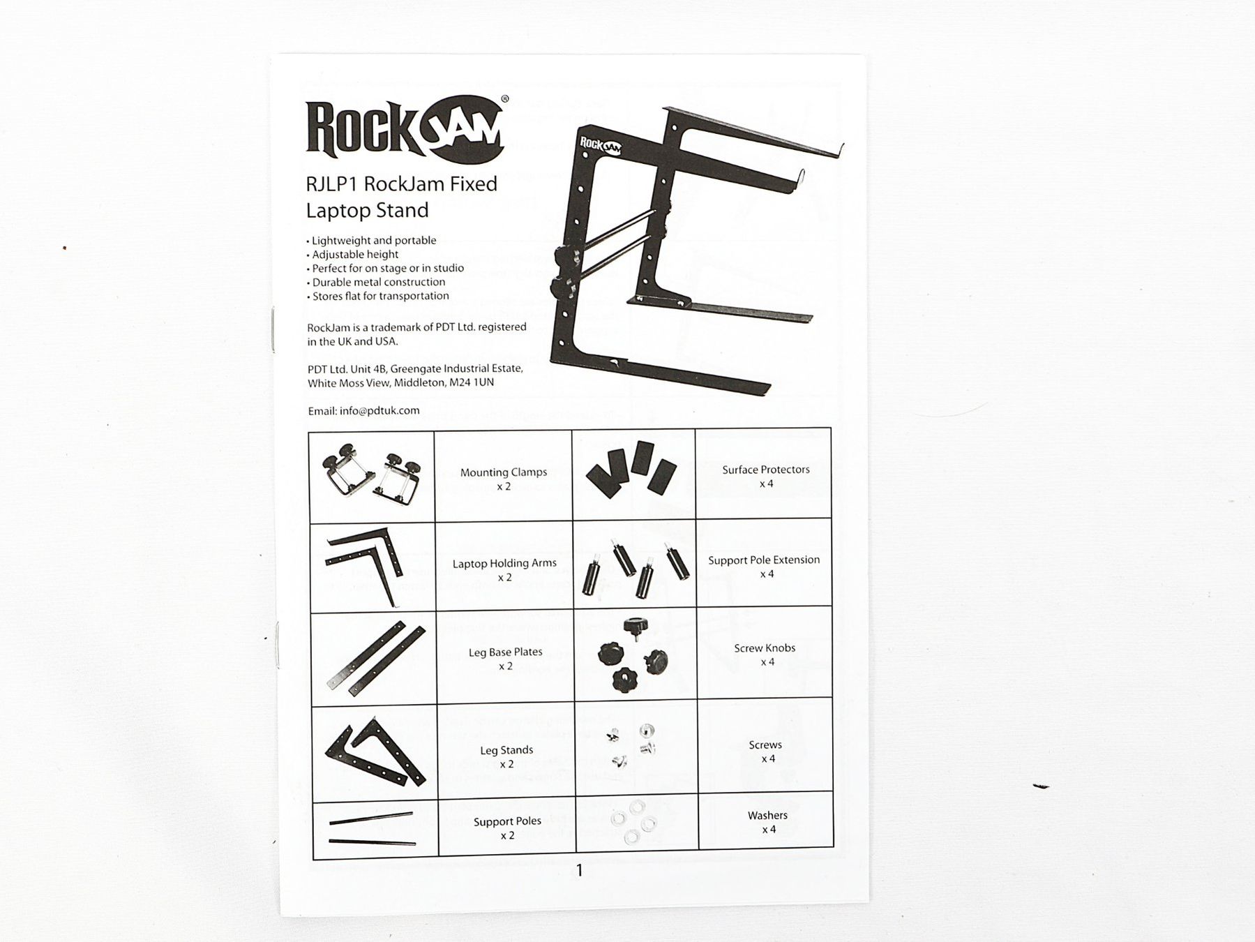 Racks & Cavalletti: ROCKJAM Laptop Stand – Nuovo (secondo la descrizione) da Steinen venduto da Restwert_Steinen 3