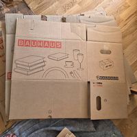 10 Umzugskartons, 4 davon extra-stabil