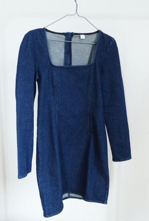 Calvin Klein Jeanskleid – Dunkelblaues Denim Kleid – Gr. M