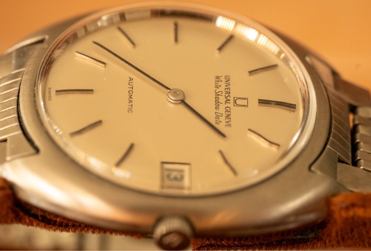 Universal Genève Orologi: Universal Genève White Shadow Date - Vintage – Usato da Grand-Lancy venduto da flombaba 4