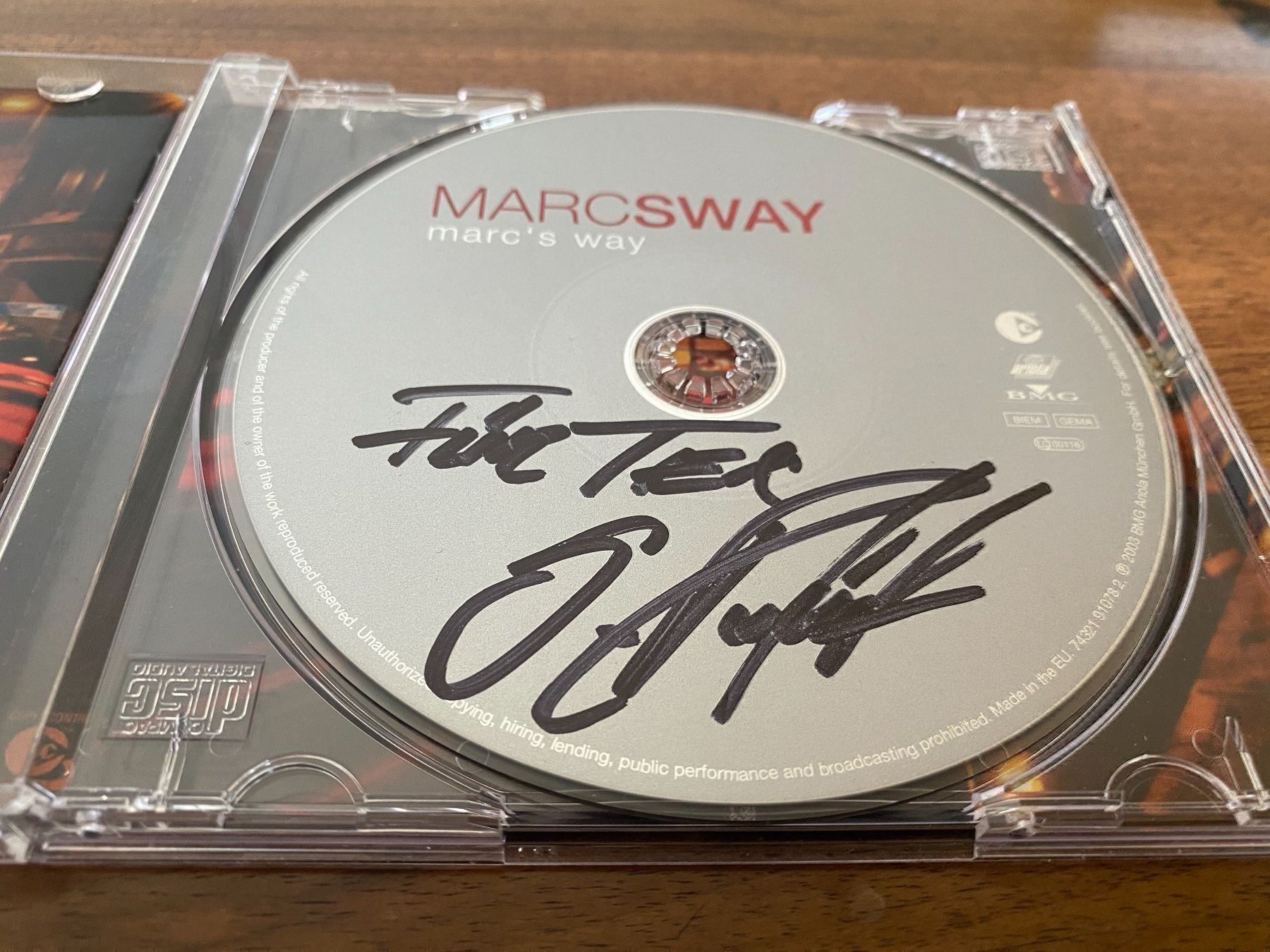 CDs: Marc Sway - marc’s way - CD signiert – Gebraucht aus Fällanden von BasilFawlty 1