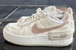 Scarpe Nike Air Force 1 Shadow beige bianco taglia 37.5