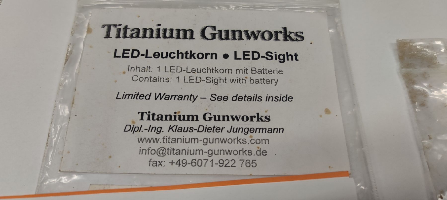Lampen: Gewehr..Titanium Gunworks-Led Leuchthorn-Waffen – Gebraucht aus Cama von anto_a 1