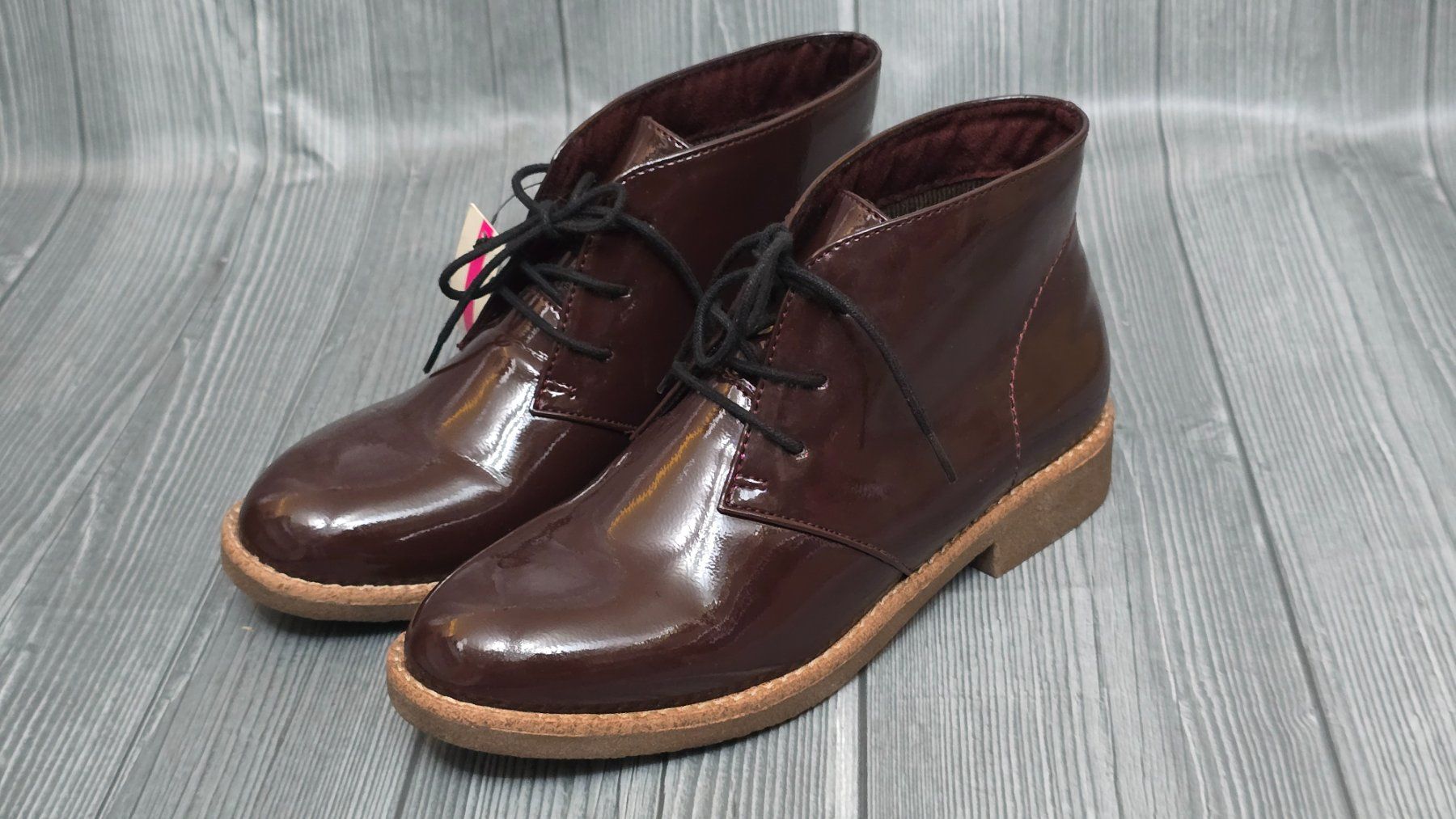 Scarpe da donna: Prendini Lack Schnürschuhe - 37 - Bordeaux / Weinrot – Nuovo (secondo la descrizione) da Thalwil venduto da VitaMini
