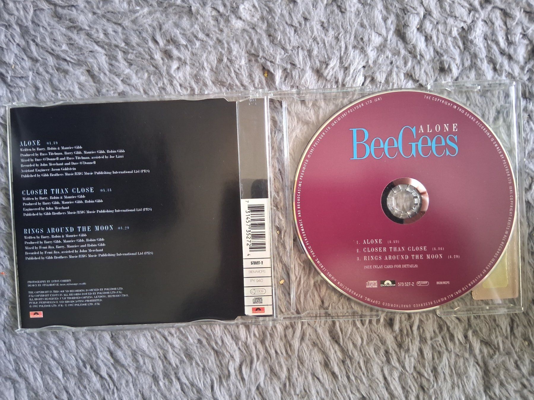 CD: BEE GEES         ALONE     CD SINGLE – Usato da Wetzikon ZH venduto da Ramones01 2
