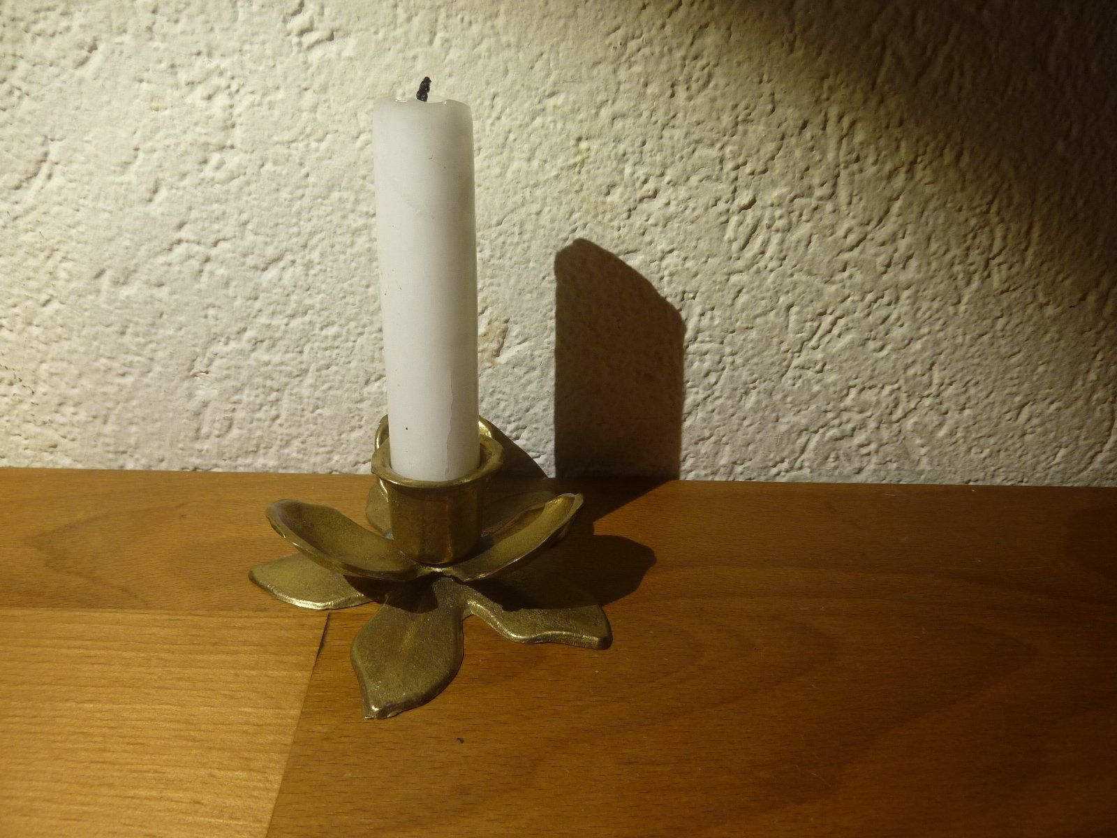 Portacandele: Kerzenständer Blume härzig Messing H 4 cm D 10cm – Usato da Hochfelden venduto da swissice 2