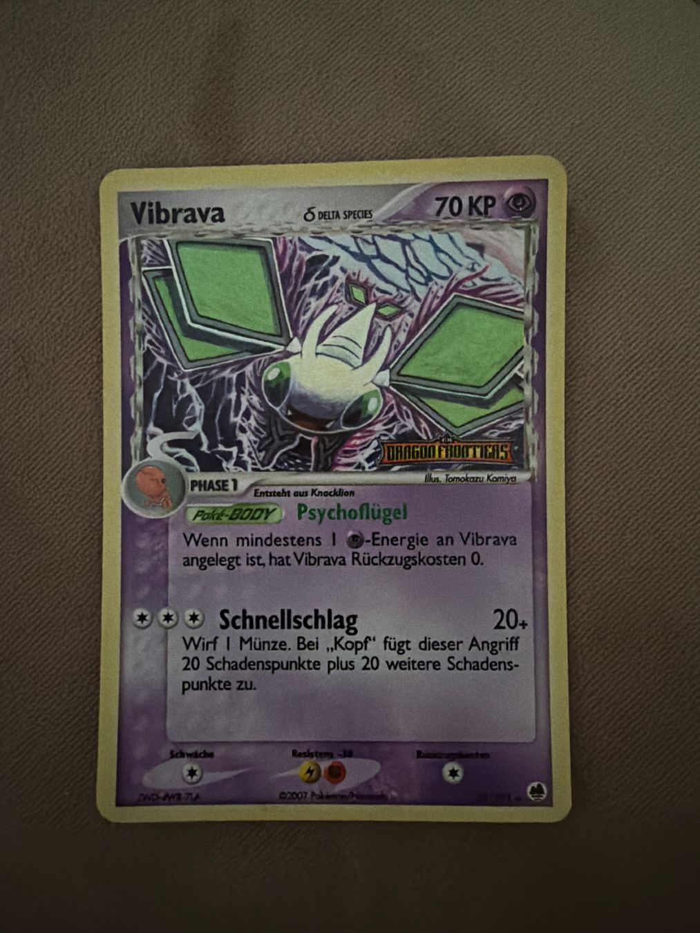 Pokémon Sammelbilder & Trading cards: Pokemon Vibrava 24 / 101 – Gebraucht aus untersiggenthal von stephanymar