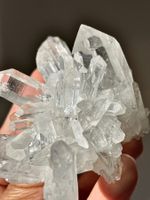 Glasklare Bergkristall aus Brasilien | Mineralien Stufe