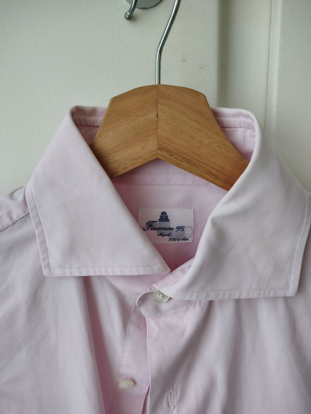 Finamore Hemden: Light Pink Finamore Cotton Shirt 40 – Gebraucht aus Dübendorf von GrimesA 1