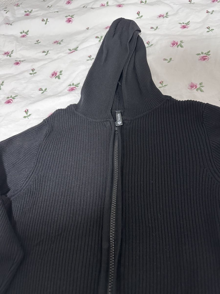 Giacche: Schwarze Strickjacke mit Kapuze – Nuovo (secondo la descrizione) da Oberurnen venduto da nes_8xqt 3