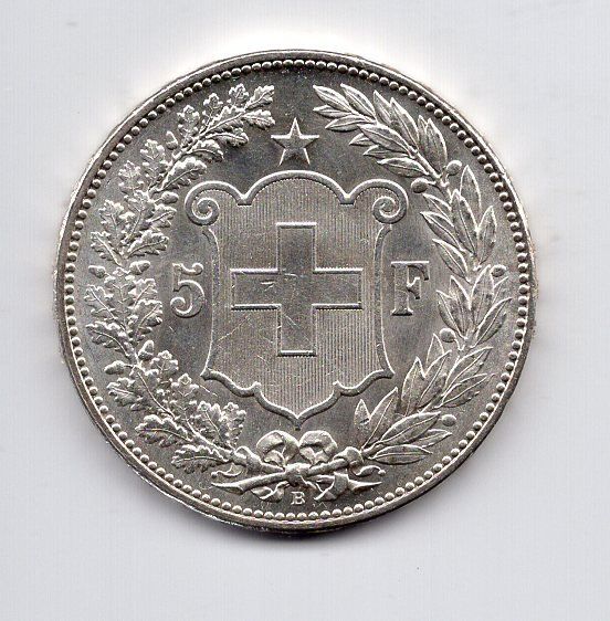 Tutti le monete: (1128) Schweiz, 5 Franken 1907 Super stgl – Usato da Rüthi (Rheintal) venduto da erdnuessli1
