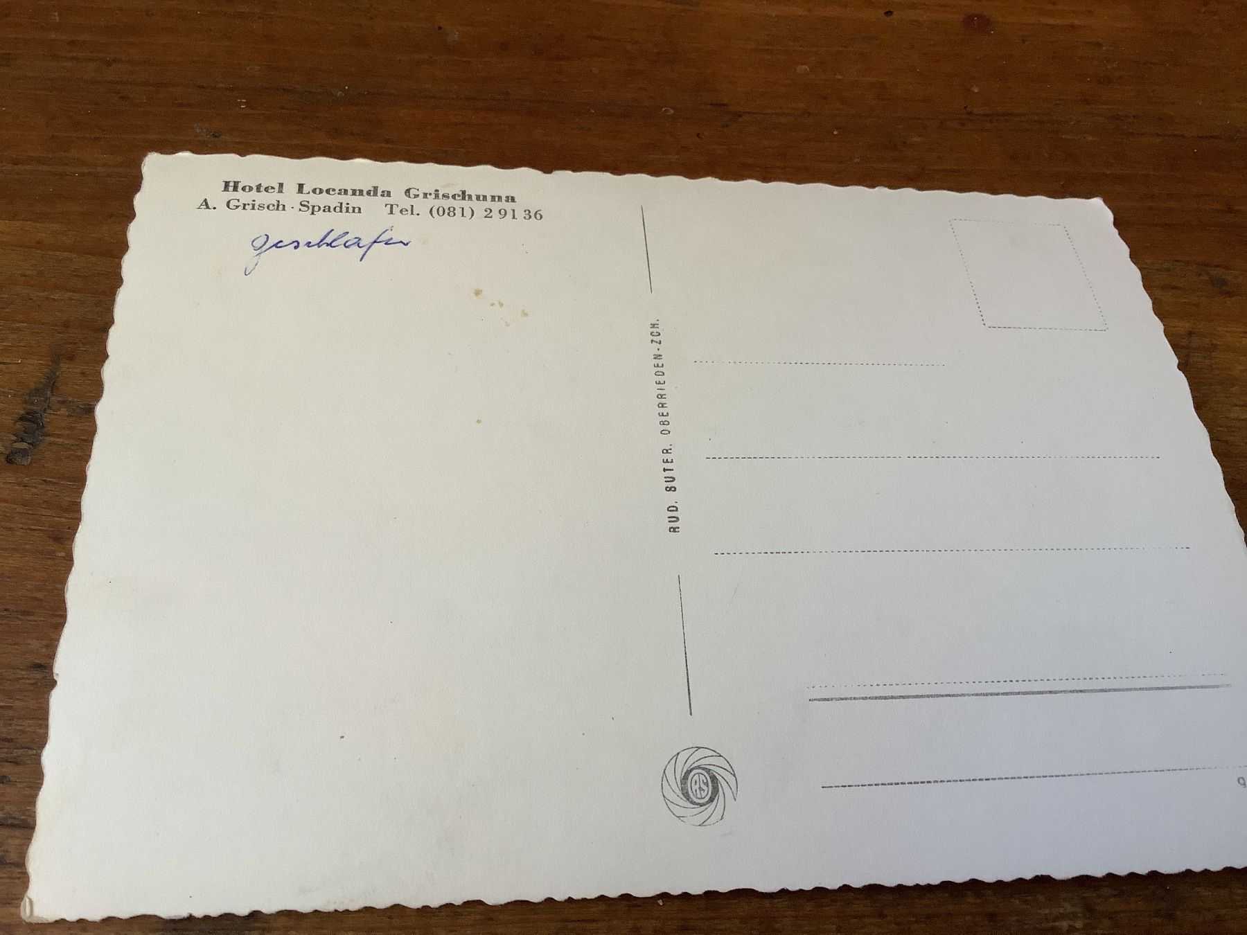 Cartoline postali: Bivio Hotel Grischuna – Usato da Flaach venduto da Monisoldshop 1