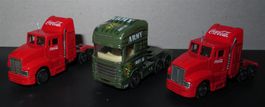 Set 6 Fahrzeuge: BBurago Chrysler + Duplo + 3 LKW + Töff