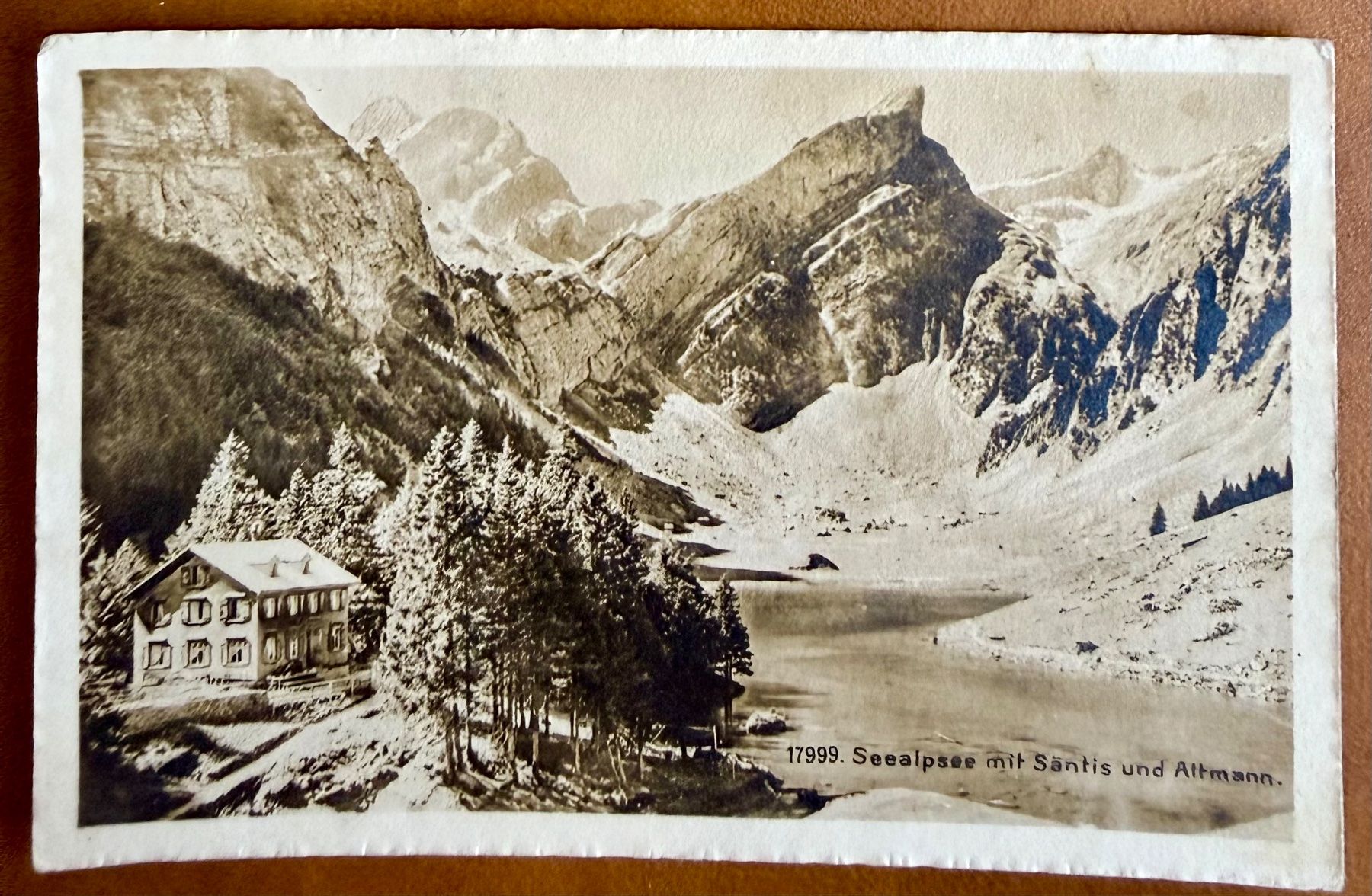 Ansichtskarten: Seealpsee - Säntis & Altmann 1912 – Gebraucht aus Lutry von Ediego