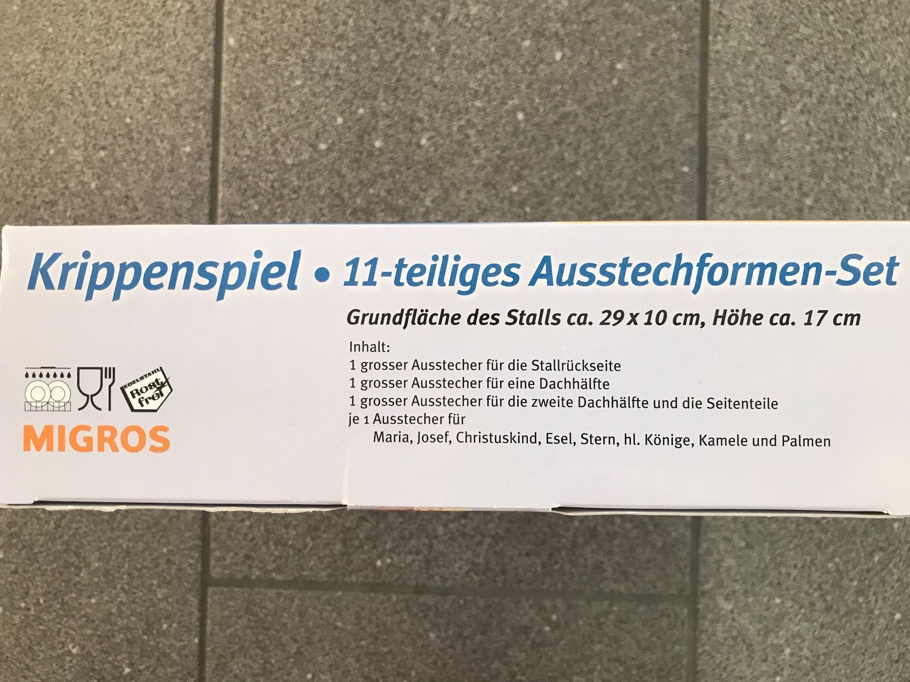 Migros Teglie da forno: Krippenspiel-Ausstecher-Set, 11x Teile – Nuovo e nell'imballaggio originale da Hünenberg See venduto da spartakus02 4