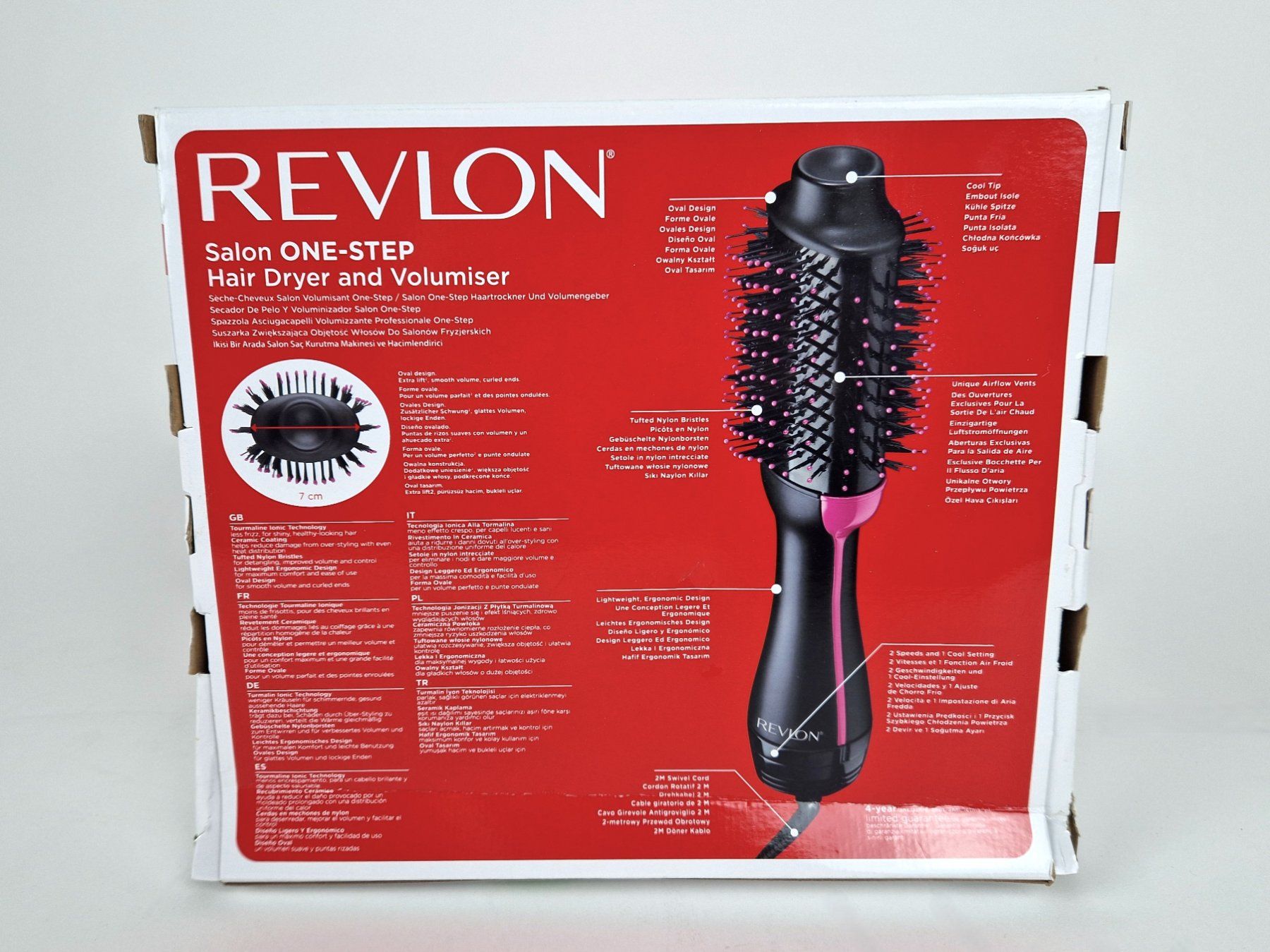Revlon Asciugacapelli: Revlon Salon One-Step Volumiser, Warmluftbürste – Nuovo (secondo la descrizione) da Basel venduto da Restwert_Basel 8