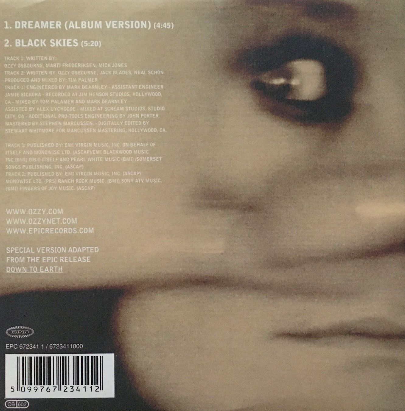 CDs: BLACK SABBATH / OZZY OSBOURNE - DREAMER – Gebraucht aus Bottens von hotter-than-hell 1
